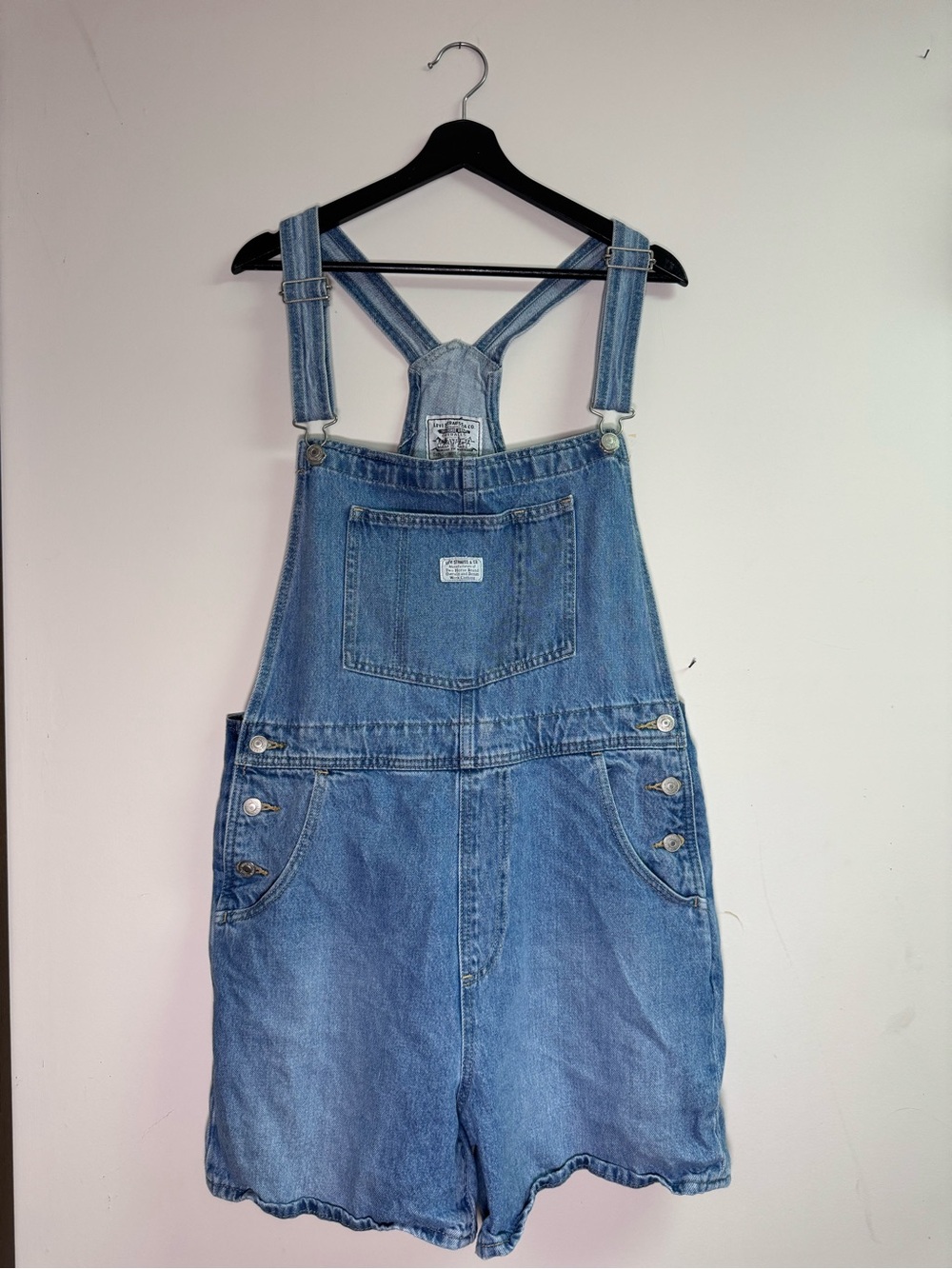Vintage Levi’s Denim Shortalls - Light Blue